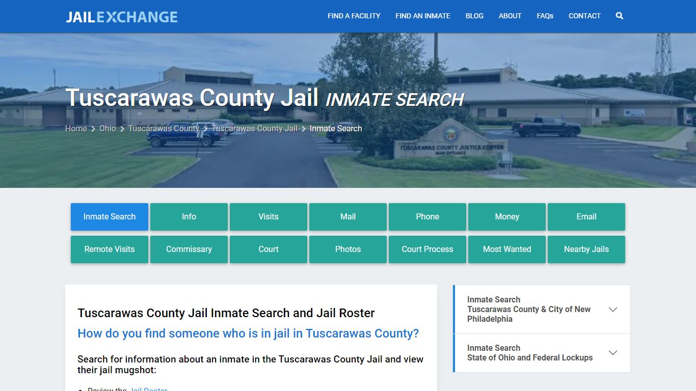 Inmate Search: Roster & Mugshots - Tuscarawas County Jail, OH